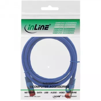 InLine patchkabel S/FTP PiMF Cat.6 250MHz koper halogeenvrij blauw 1,5m
