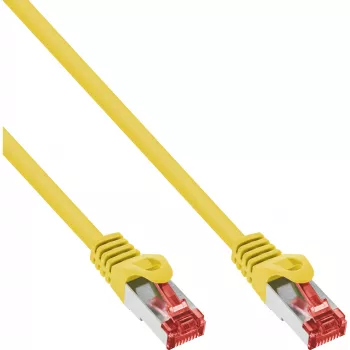 InLine patchkabel S/FTP PiMF Cat.6 250 MHz koper halogeenvrij geel 5 m