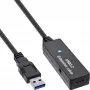 InLine USB 3.2 Gen.1 actieve verlengkabel, USB-A stekker naar USB-C bus, 5m