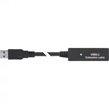 InLine USB 3.2 Gen.1 actieve verlengkabel, USB-A stekker naar USB-C bus, 5m