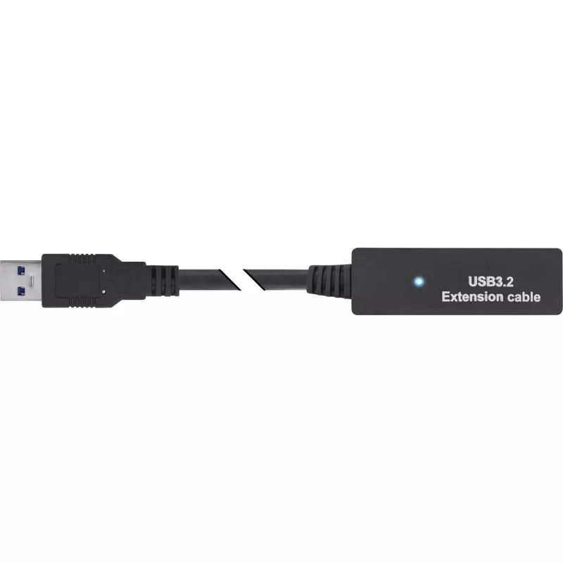 InLine USB 3.2 Gen.1 actieve verlengkabel, USB-A stekker naar USB-C bus, 5m
