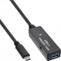 InLine USB 3.2 Gen.1 actieve verlengkabel, USB-C stekker naar USB-A bus, 5 m