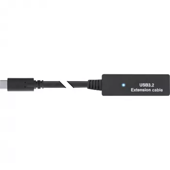 InLine USB 3.2 Gen.1 actieve verlengkabel, USB-C stekker naar USB-A bus, 5 m