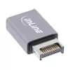 InLine USB 3.2-adapter, interne USB-E frontpaneelstekker naar USB-C bus