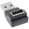 InLine USB 3.2-adapter, USB-A stekker naar interne USB-E frontpaneelbus