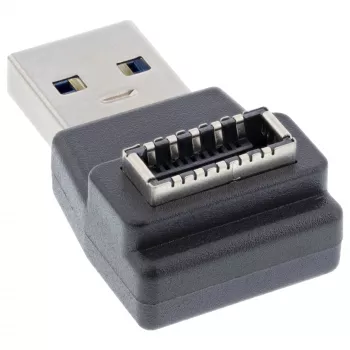 InLine USB 3.2-adapter, USB-A stekker naar interne USB-E frontpaneelbus