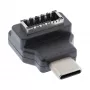InLine USB 3.2-adapter, USB-C stekker naar interne USB-E frontpaneelbus