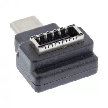 InLine USB 3.2-adapter, USB-C stekker naar interne USB-E frontpaneelbus