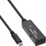 InLine USB 3.2 Gen.1 actieve verlengkabel, USB-C stekker naar USB-C bus, 5m