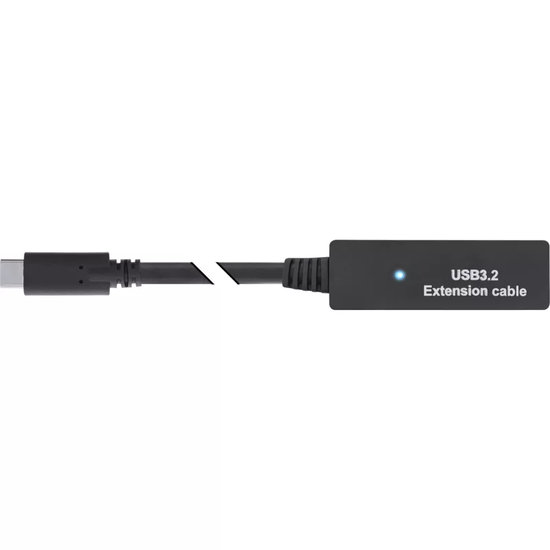 InLine USB 3.2 Gen.1 actieve verlengkabel, USB-C stekker naar USB-C bus, 5m