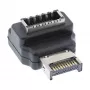 InLine USB 3.2-adapter intern, frontpaneel USB-E stekker naar USB-E bus 90°