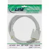 InLine HDMI naar DVI-kabel stekker / 18+1 stekker wit goud 5m