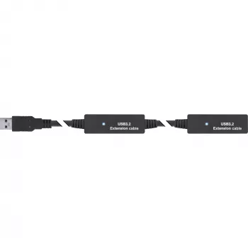 InLine USB 3.2 Gen.1 actieve verlengkabel, USB-A stekker naar USB-C bus, 15m