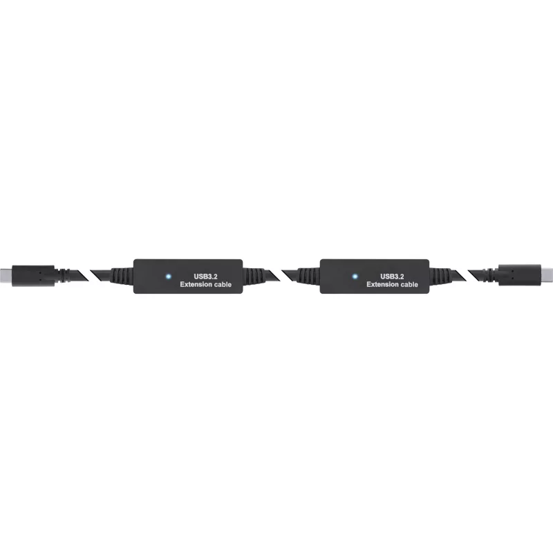 InLine USB 3.2 Gen.1 actieve kabel, USB-C stekker naar USB-C stekker, 10m