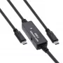 InLine USB 3.2 Gen.1 actieve kabel, USB-C stekker naar USB-C stekker, 15m