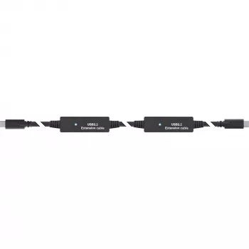 InLine USB 3.2 Gen.1 actieve kabel, USB-C stekker naar USB-C stekker, 15m