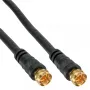 SAT-kabel Premium InLine 69315P 15m 2-voudig afgeschermd 2x F-stekker zwart