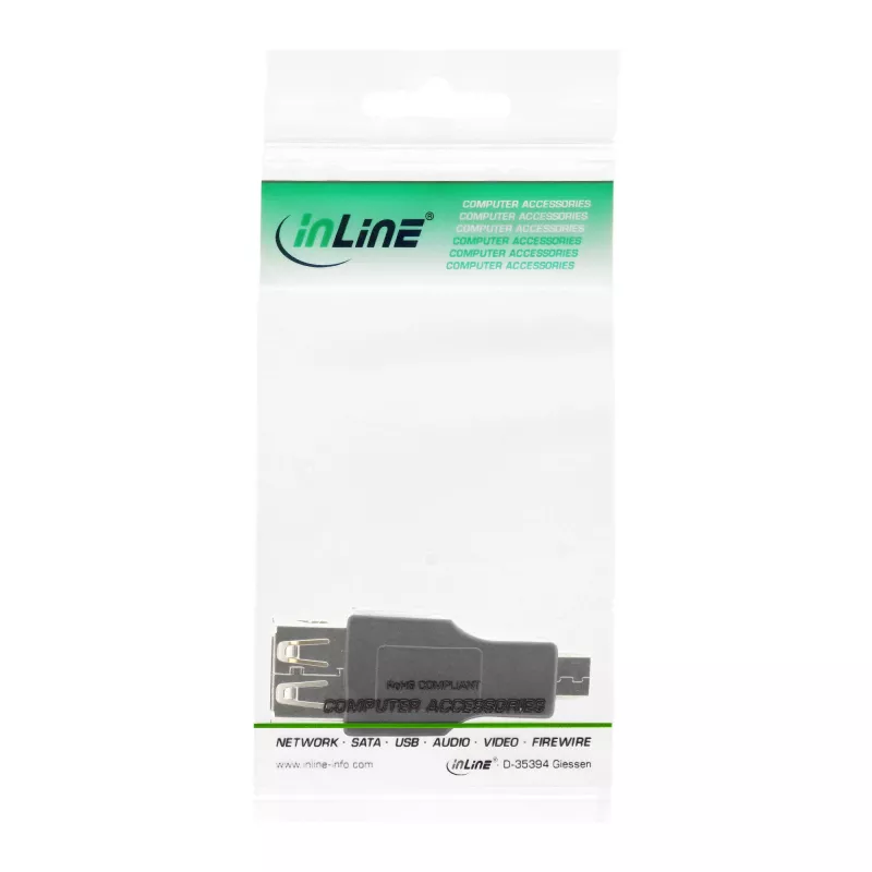 InLine Micro USB OTG-adapter Micro-B stekker naar USB A bus