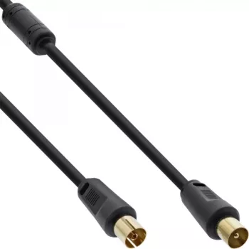 InLine antennekabel 2-voudig afgeschermd >85 dB zwart 20 m
