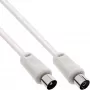 InLine antennekabel 2x afgeschermd Ultra-Low-Loss >75dB wit 7m