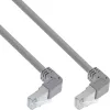 InLine patchkabel hoog/laag afgewinkeld S/FTP (PiMf) Cat.6 PVC koper grijs 2,67m