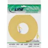 InLine platte patchkabel, U/FTP, Cat. 6A, geel, 10m