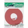 InLine platte patchkabel, U/FTP, Cat.6A, rood, 7 m