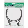 InLine Micro-USB-2.0-kabel USB Type-A stekker / Micro-B stekker, haaks, zwart, 1 m
