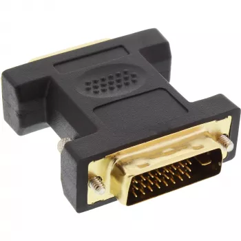 InLine DVI-D-adapter DVI-I 24+5 bus / DVI-D 24+1 stekker, verguld
