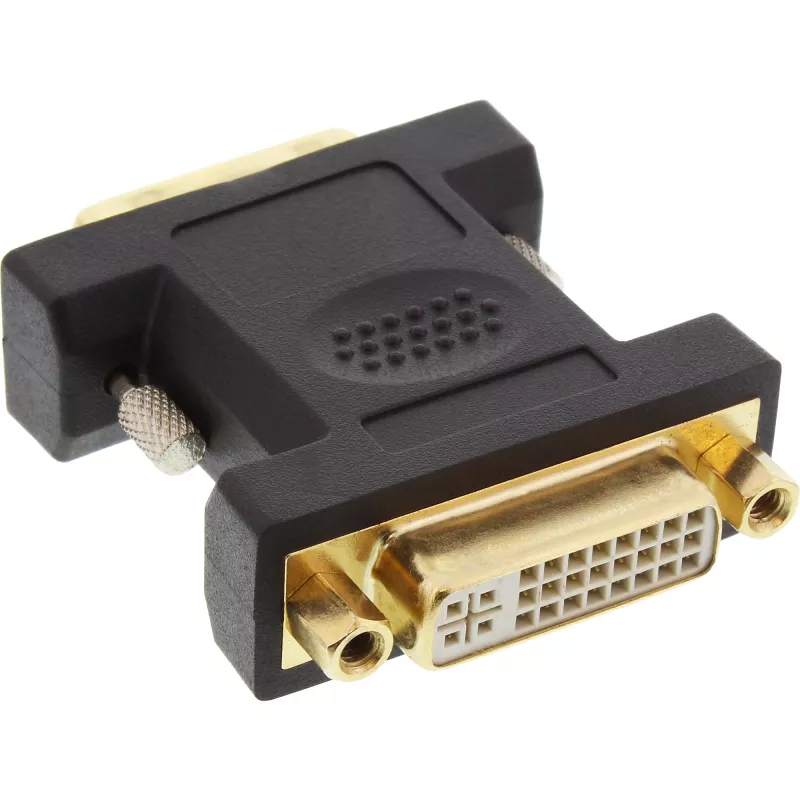 InLine DVI-D-adapter DVI-I 24+5 bus / DVI-D 24+1 stekker, verguld