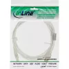 InLine USB 2.0-kabel Type-A stekker / B stekker transparant, ferrietkern, 5m