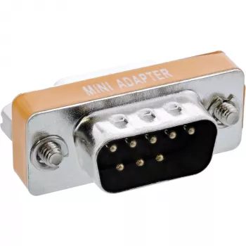 InLine null-modem-adapter DB9 pin stekker / bus
