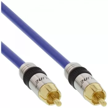 InLine Premium RCA-audiokabel 1x RCA stekker / stekker verguld 3m