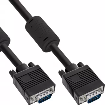 S-VGA-kabel InLine 17723B 15HD stekker zwart 7m