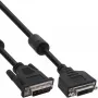 InLine DVI-D-kabel 24+1 M/F, Dual Link, 2 ferrietkernen, 2 m