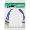 InLine RCA Y-kabel Premium 1x RCA female / 2x RCA male goud gecoat 0,25m