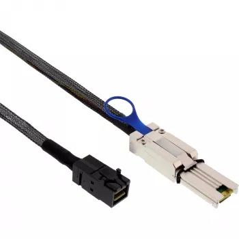 InLine Mini SAS HD-kabel SFF-8643 naar SFF-8088 1m