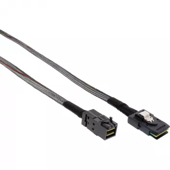 InLine Mini SAS HD-kabel SFF-8643 naar SFF-8087 met sideband 1m