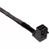 InLine Mini SAS HD-kabel, SFF-8643 haaks naar 4x SFF-8482 + stroom, 0,5 m