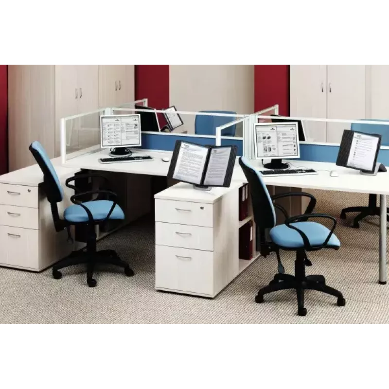 Durable Sherpa Style Table 10 documenten-display-karrousel bureaustandaard voor 10 A4-displaypanelen