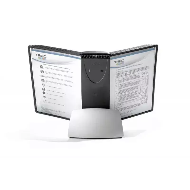 Durable Sherpa Style Table 10 documenten-display-karrousel bureaustandaard voor 10 A4-displaypanelen