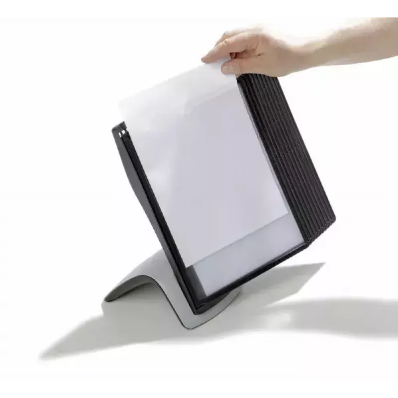 Durable Sherpa Style Table 10 documenten-display-karrousel bureaustandaard voor 10 A4-displaypanelen