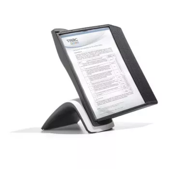 Durable Sherpa Style Table 10 documenten-display-karrousel bureaustandaard voor 10 A4-displaypanelen
