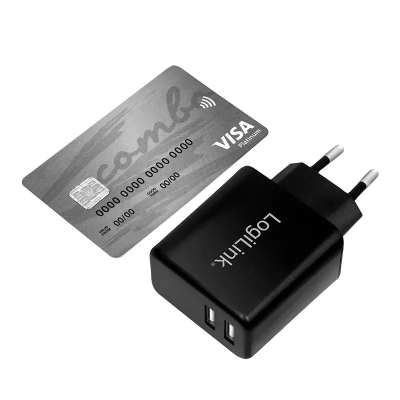 Inbouwopladers LogiLink PA0210 universeel zwart