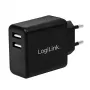Inbouwopladers LogiLink PA0210 universeel zwart
