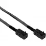 InLine Mini SAS HD-kabel SFF-8643 naar SFF-8643 met sideband 0,5 m