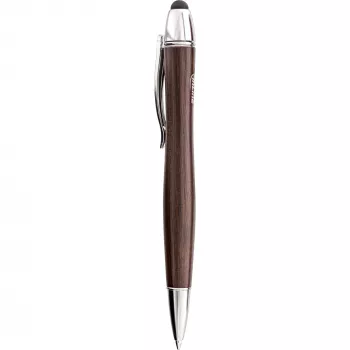 InLine woodpen, touchpad-stylus + balpen, walnoot/metaal