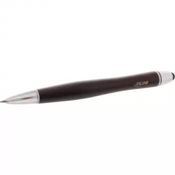 InLine woodpen, touchpad-stylus + balpen, walnoot/metaal