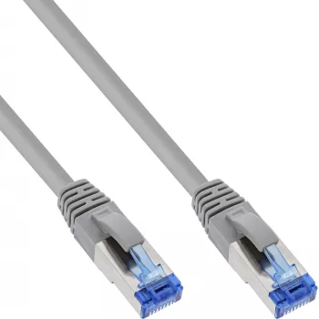 InLine 70 stuks bulkverpakking patchkabel S/FTP Cat.6A halogeenvrij 500MHz grijs 1m