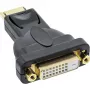 InLine DisplayPort-adapter DisplayPort-stekker naar DVI-D 24+1 bus zwart